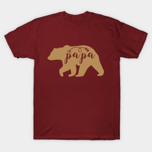 Papa bear , gift for dad , father day gift T-Shirt